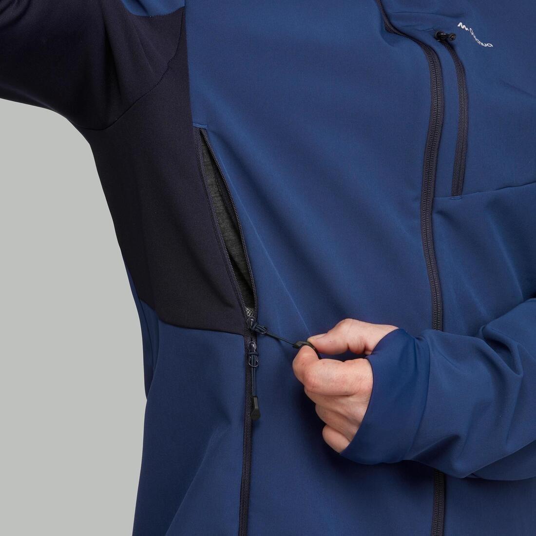 Mens Softshell Windproof Jacket, Blue, , large image number 7