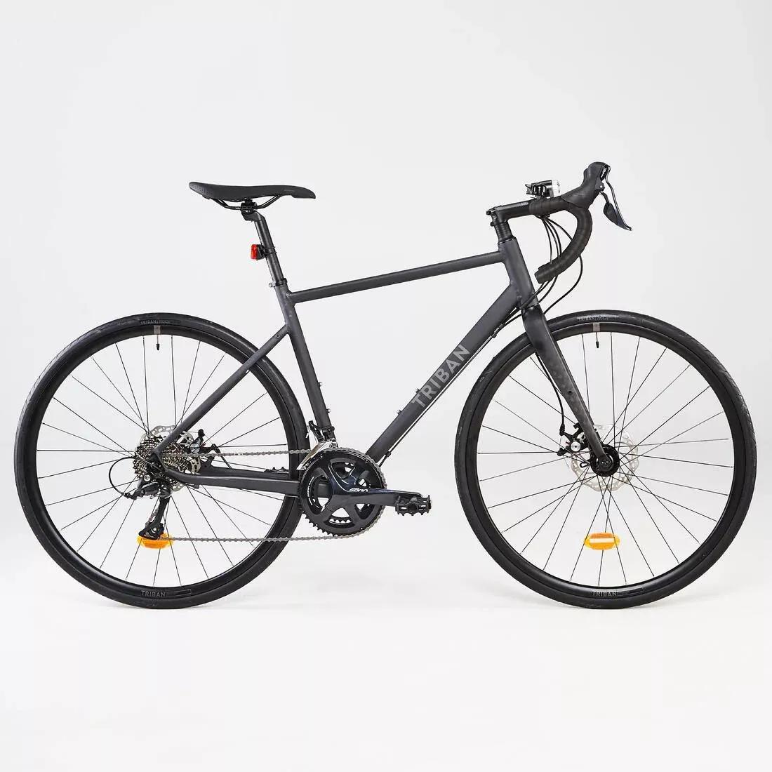 TRIBAN - Cycle Touring Road Bike Rc500 (Disc Brake), Carbon Grey