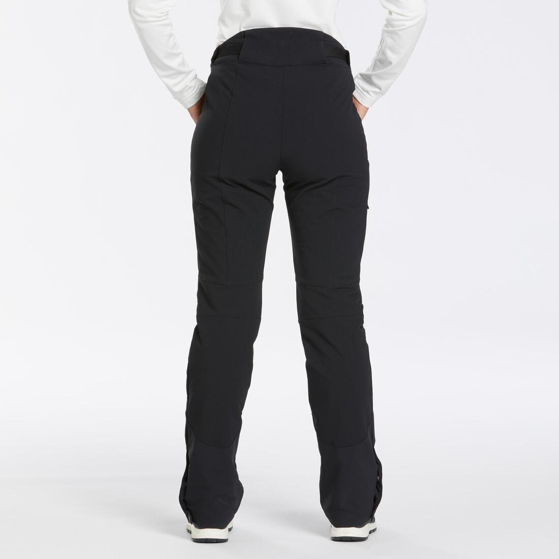 Women Warm Water-Repellent Stretch Hiking Trousers - SH500 X-Warm, Black, No Color, large image number 2