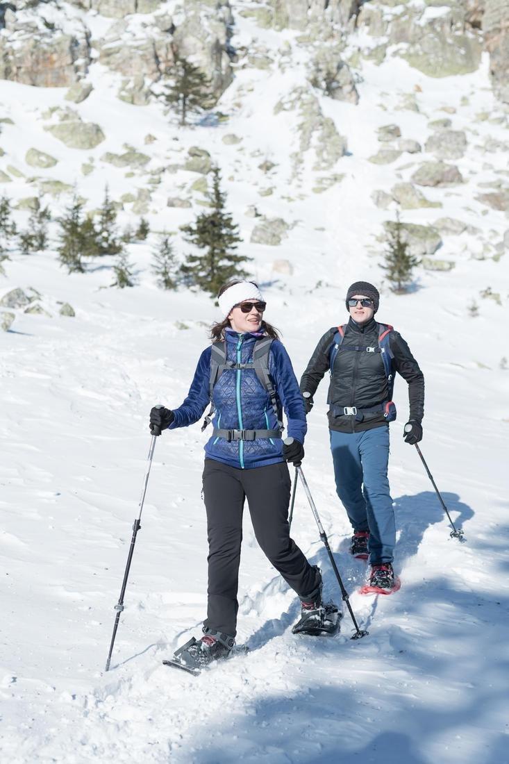 Women Warm Water-Repellent Stretch Hiking Trousers - SH500 X-Warm, Black, No Color, large image number 11