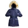QUECHUA - Women's Hiking Warm Waterproof Parka Sh500 U-Warm, Asphalt Blue