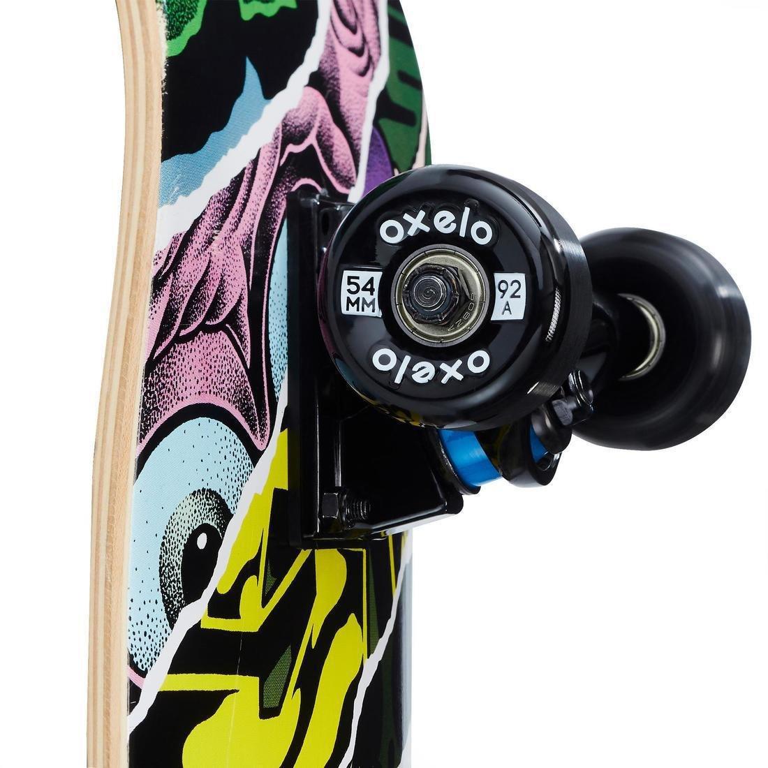 Kids' Skateboard 500 Monkey, Black, , large image number 3