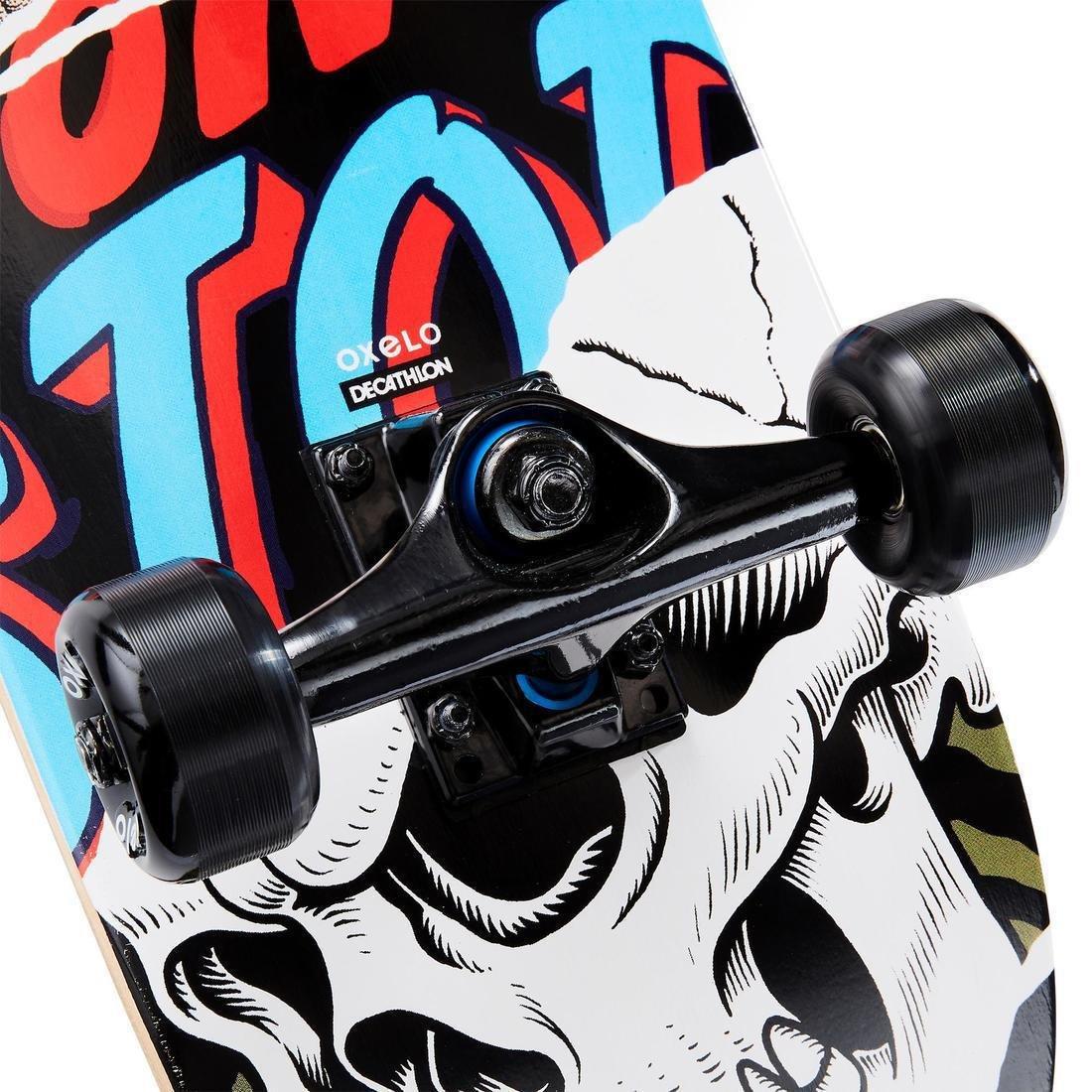 Kids' Skateboard 500 Monkey, Black, , large image number 4