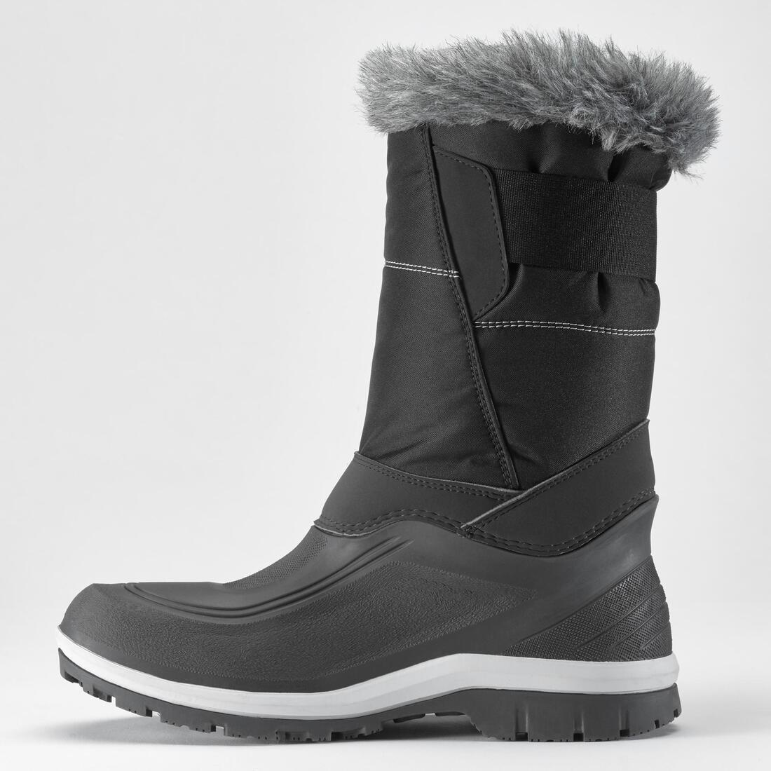 Women's Waterproof High Snow Boots, Grey, , large image number 4