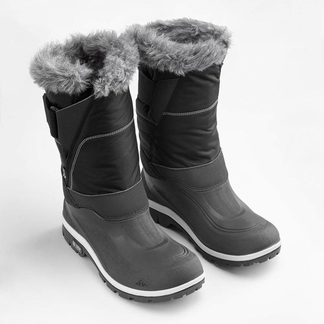 Women's Waterproof High Snow Boots, Grey, No Color, large image number 5