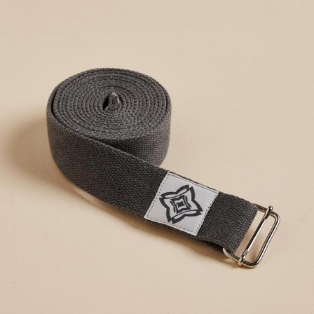 KIMJALY - Organic Cotton Yoga Strap, Grey