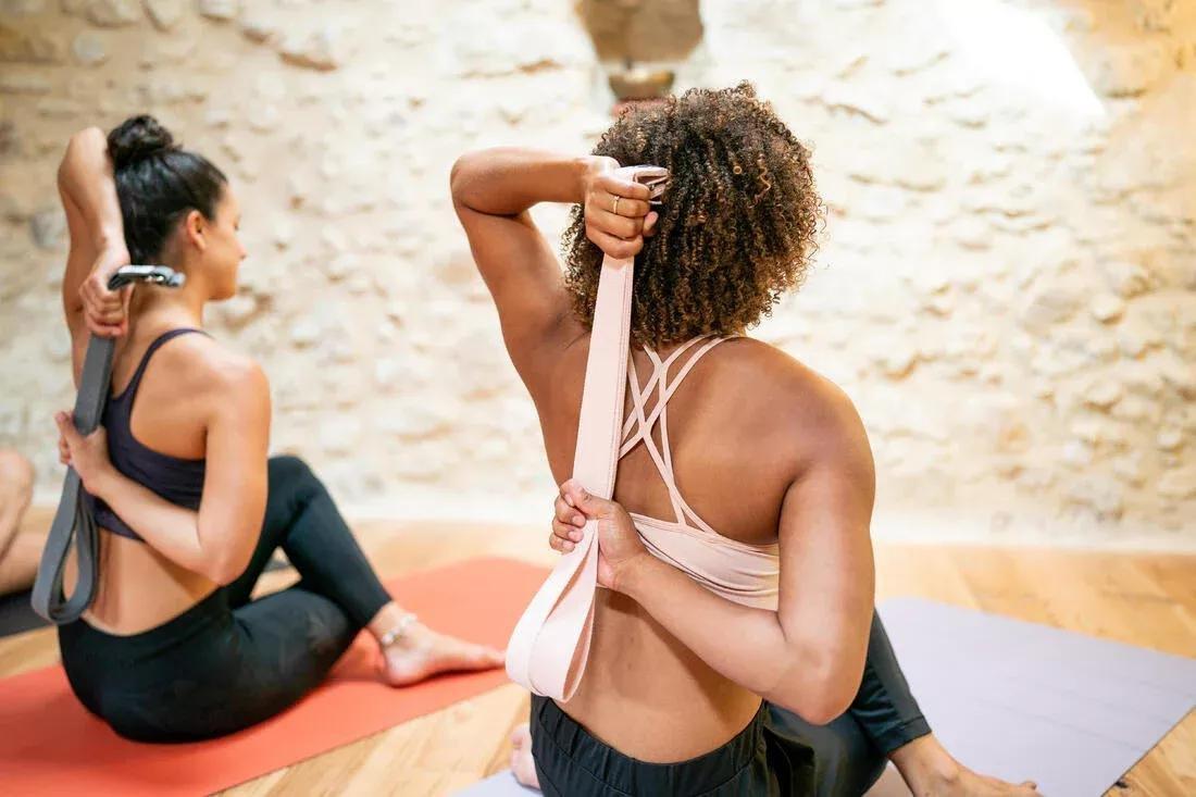Organic Cotton Yoga Strap, Grey, No Color, large image number 5