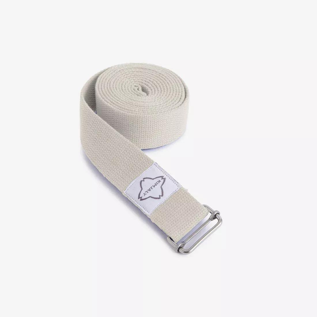 Organic Cotton Yoga Strap, Grey, No Color, large image number 7