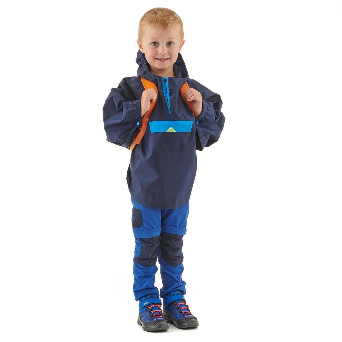 Kids Waterproof Poncho, Navy Blue, No Color, large image number 3