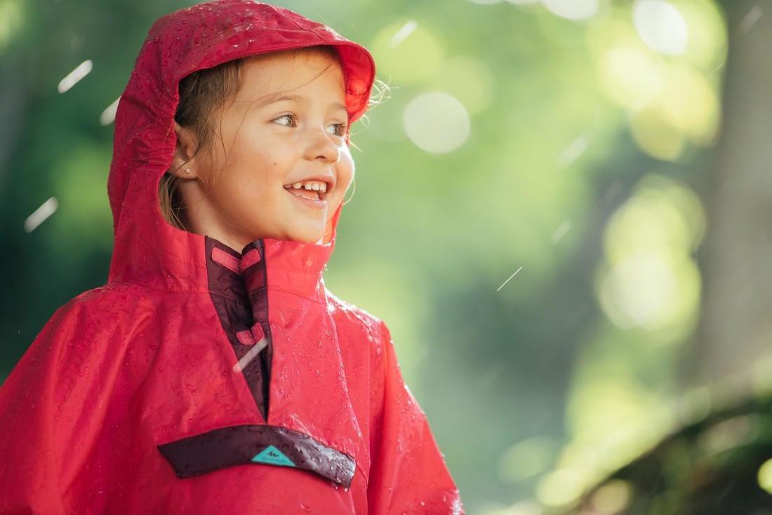 Kids Unisex Waterproof Poncho, Navy, No Color, large image number 6