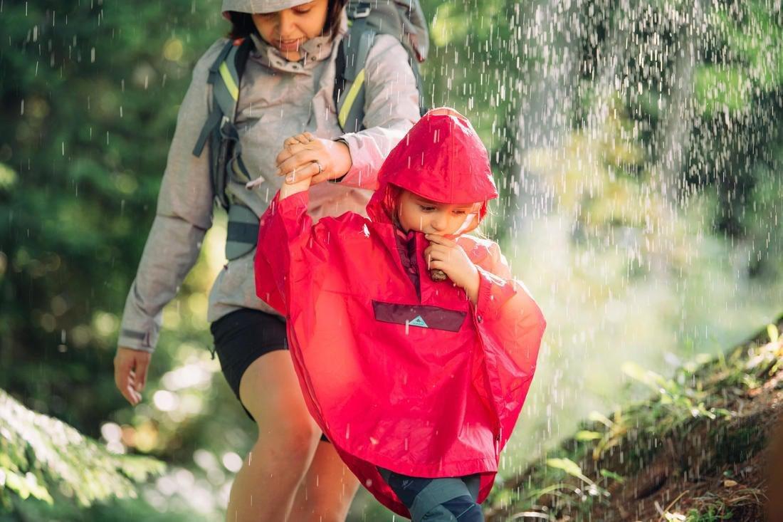 Kids Waterproof Poncho, Navy Blue, No Color, large image number 8