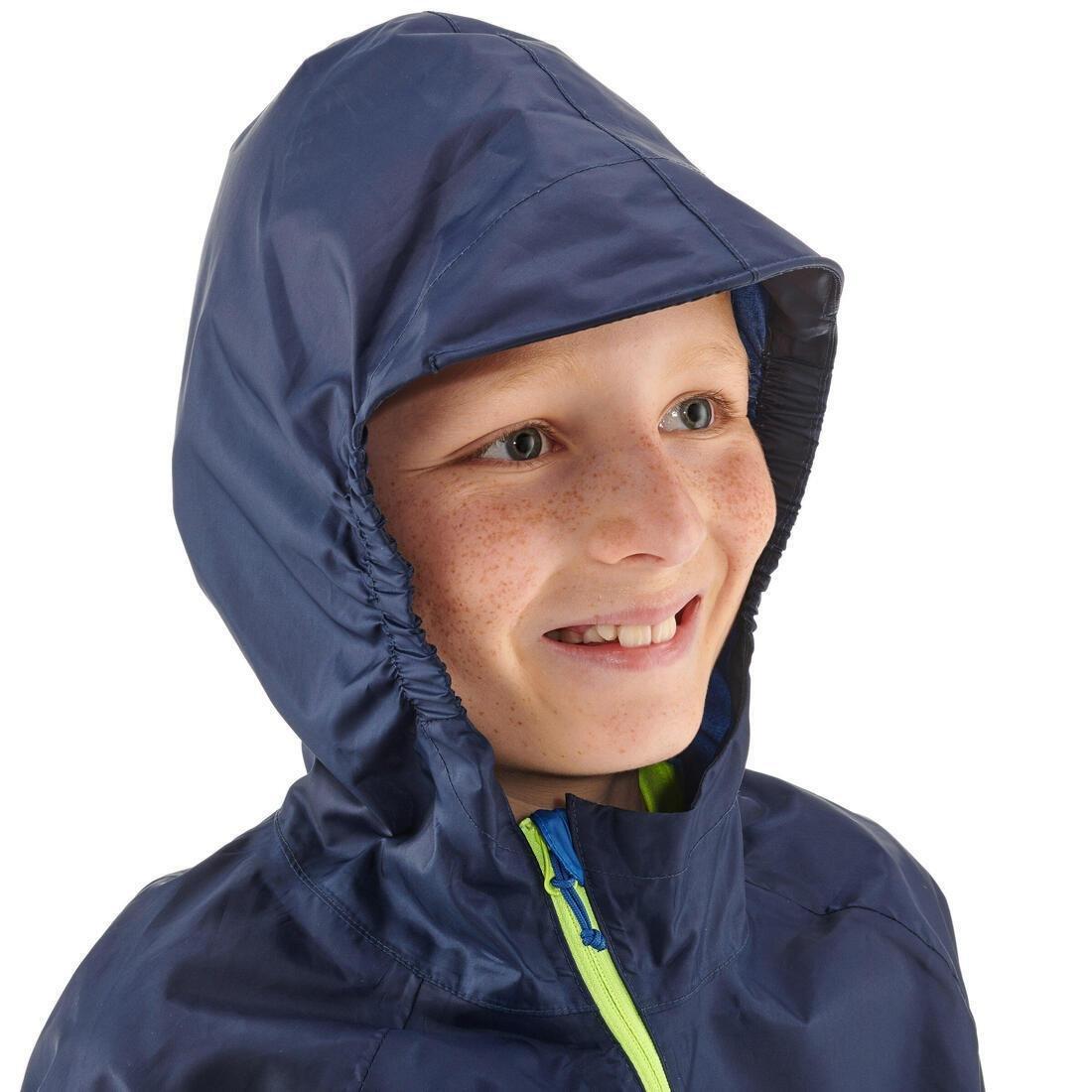 QUECHUA - Child's Waterproof Walking Jacket, Navy