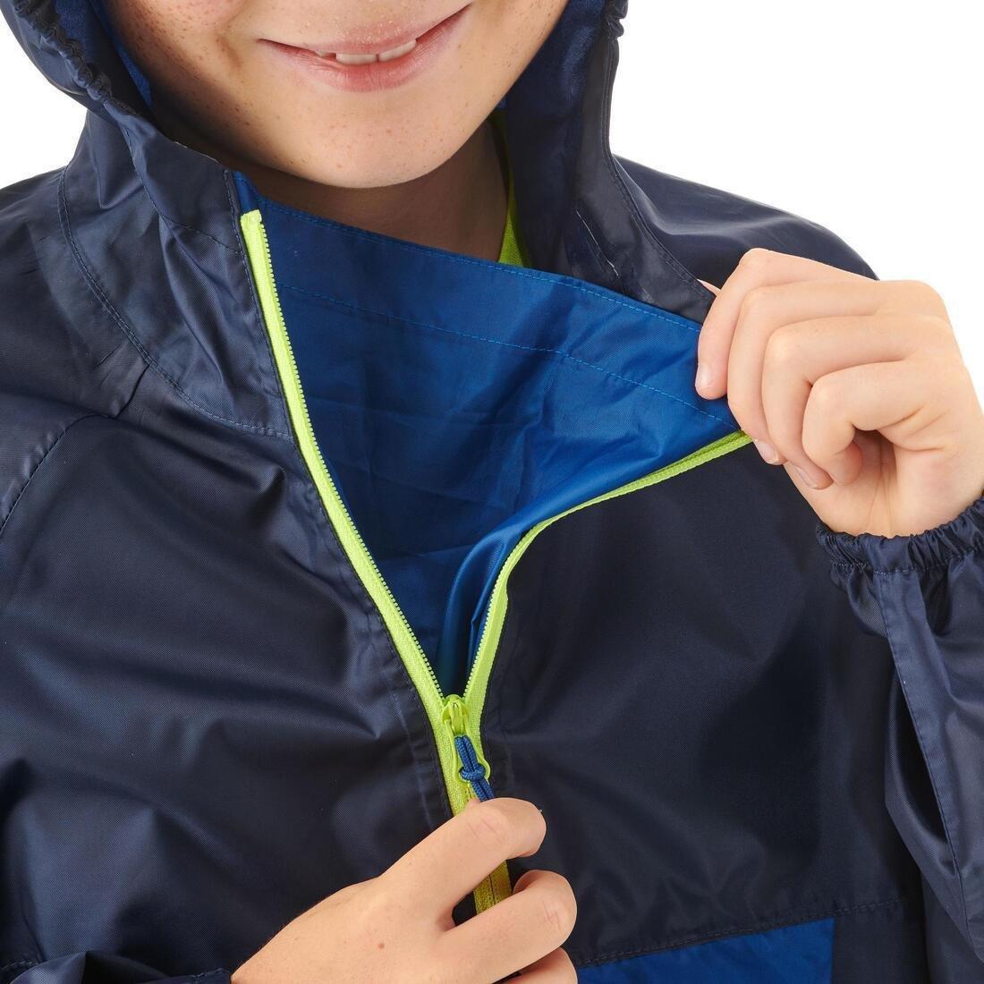 QUECHUA - Child's Waterproof Walking Jacket, Navy