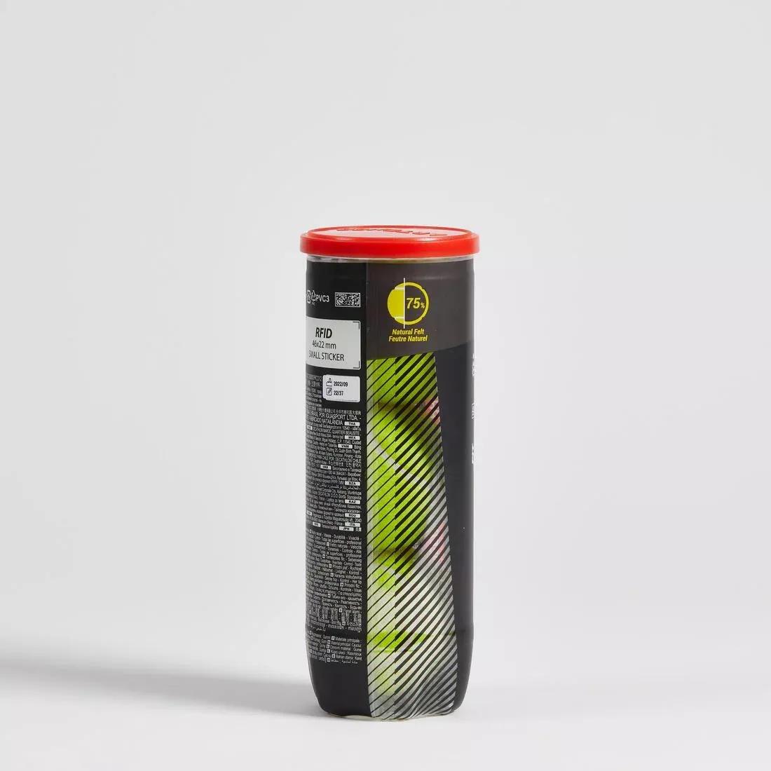 FLUO NEON YELLOW Tennis Ball TB Speed Pro 3-Pack - Yellow, No Color, large image number 2