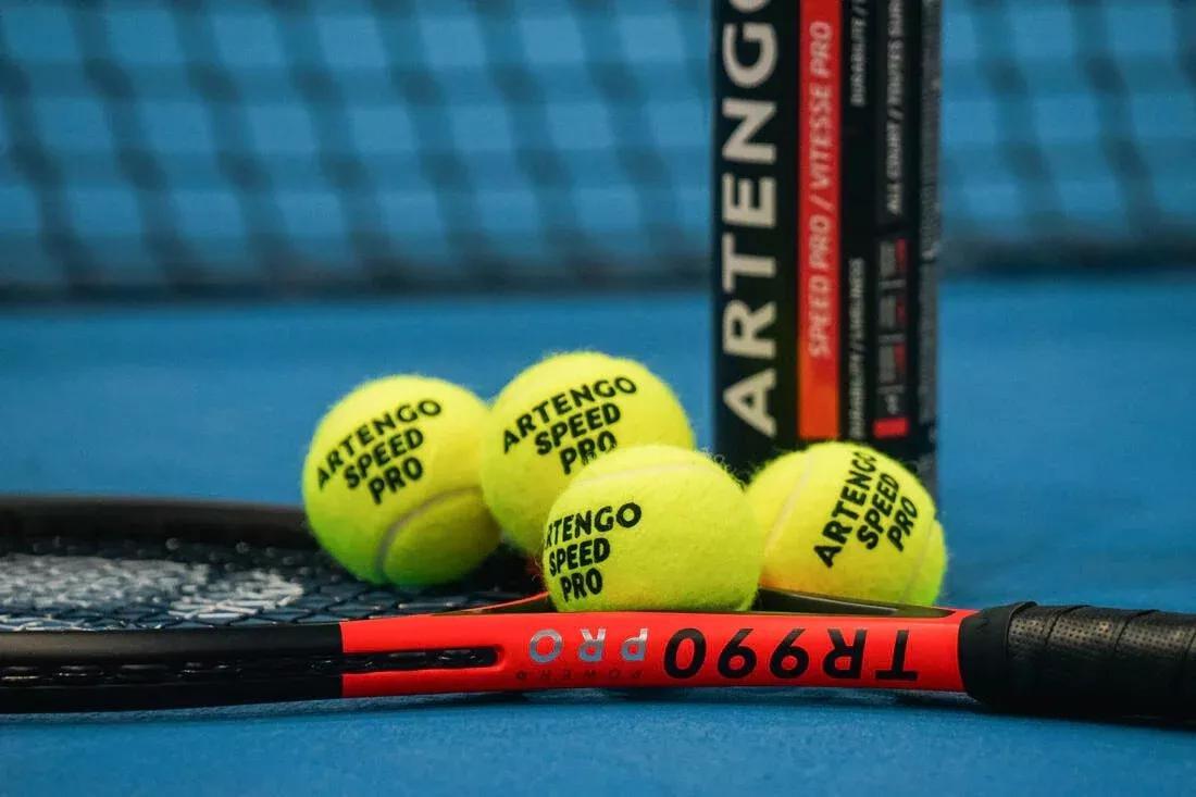 FLUO NEON YELLOW Tennis Ball TB Speed Pro 3-Pack - Yellow, No Color, large image number 4