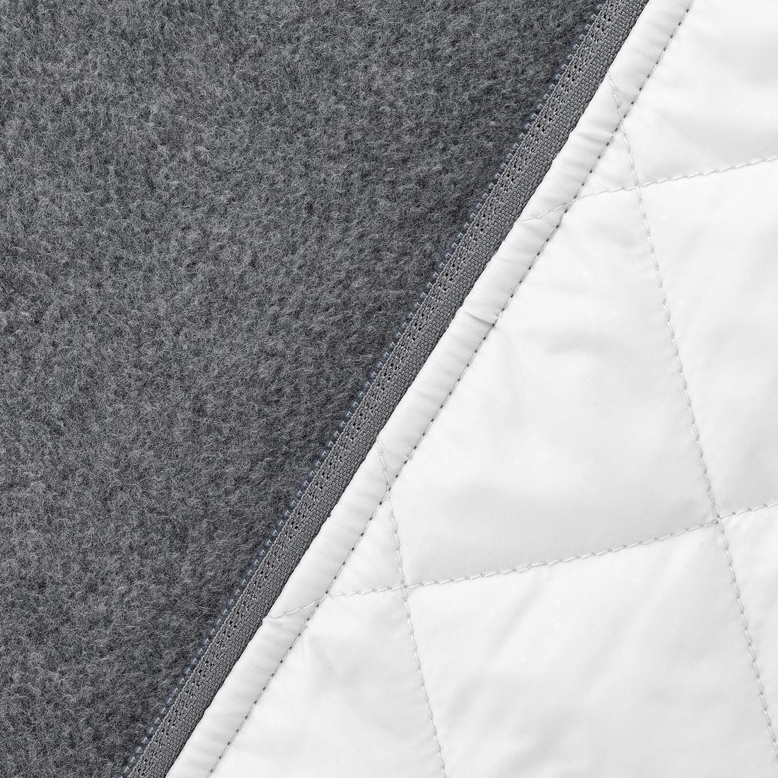 Womens Hiking Hooded Sweatshirt - Nh100 Hybrid, Pewter, No Color, medium