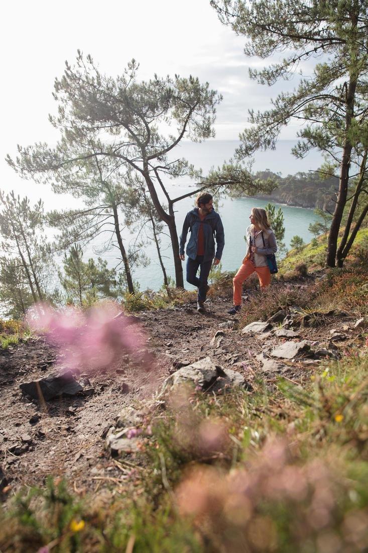 Womens Hiking Hooded Sweatshirt - Nh100 Hybrid, Pewter, No Color, medium