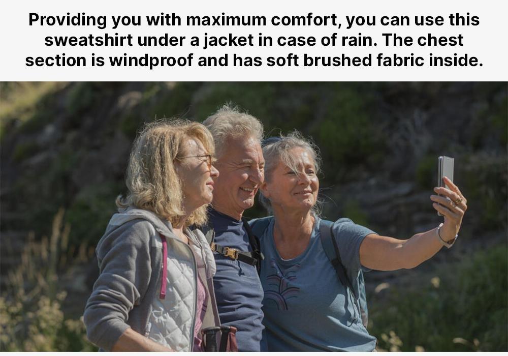 Womens Hiking Hooded Sweatshirt - Nh100 Hybrid, Pewter, No Color, medium