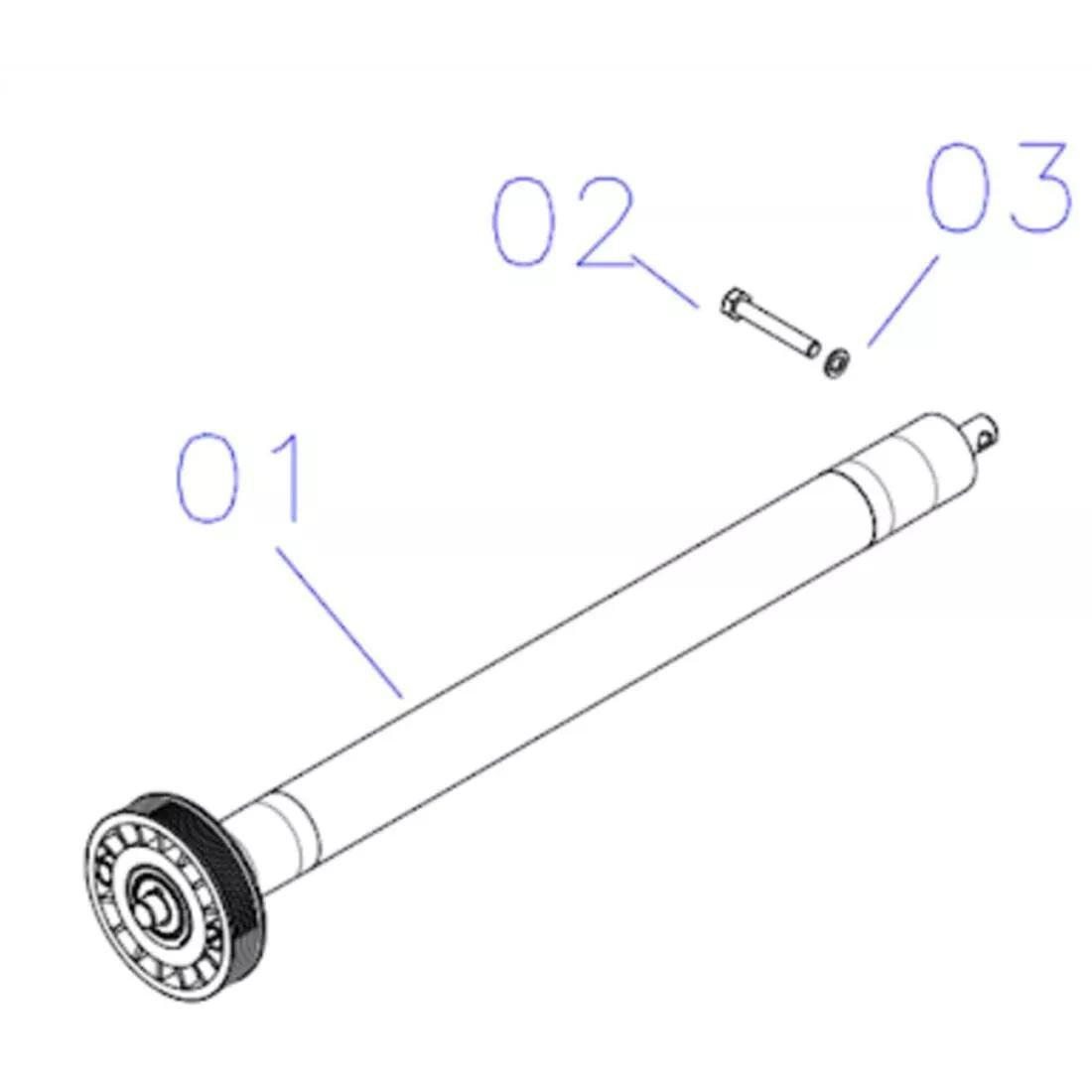 DOMYOS--T540A FRONT ROLLER, No Color, large image number 2