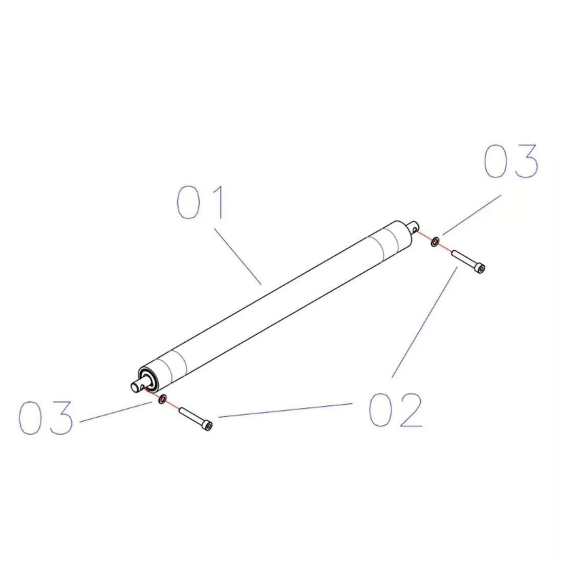 DOMYOS--T540A REAR ROLLER, No Color, large image number 3