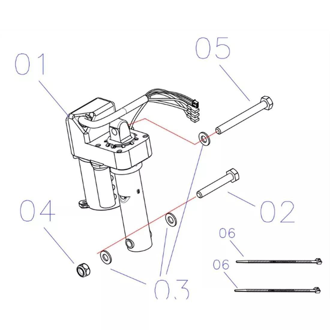 DOMYOS--T540A INCLINE MOTOR, No Color, large image number 1
