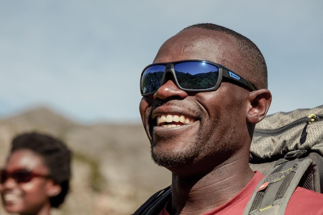 Adult Hiking Sunglasses Mh530 Category 3, Black, No Color, large image number 8