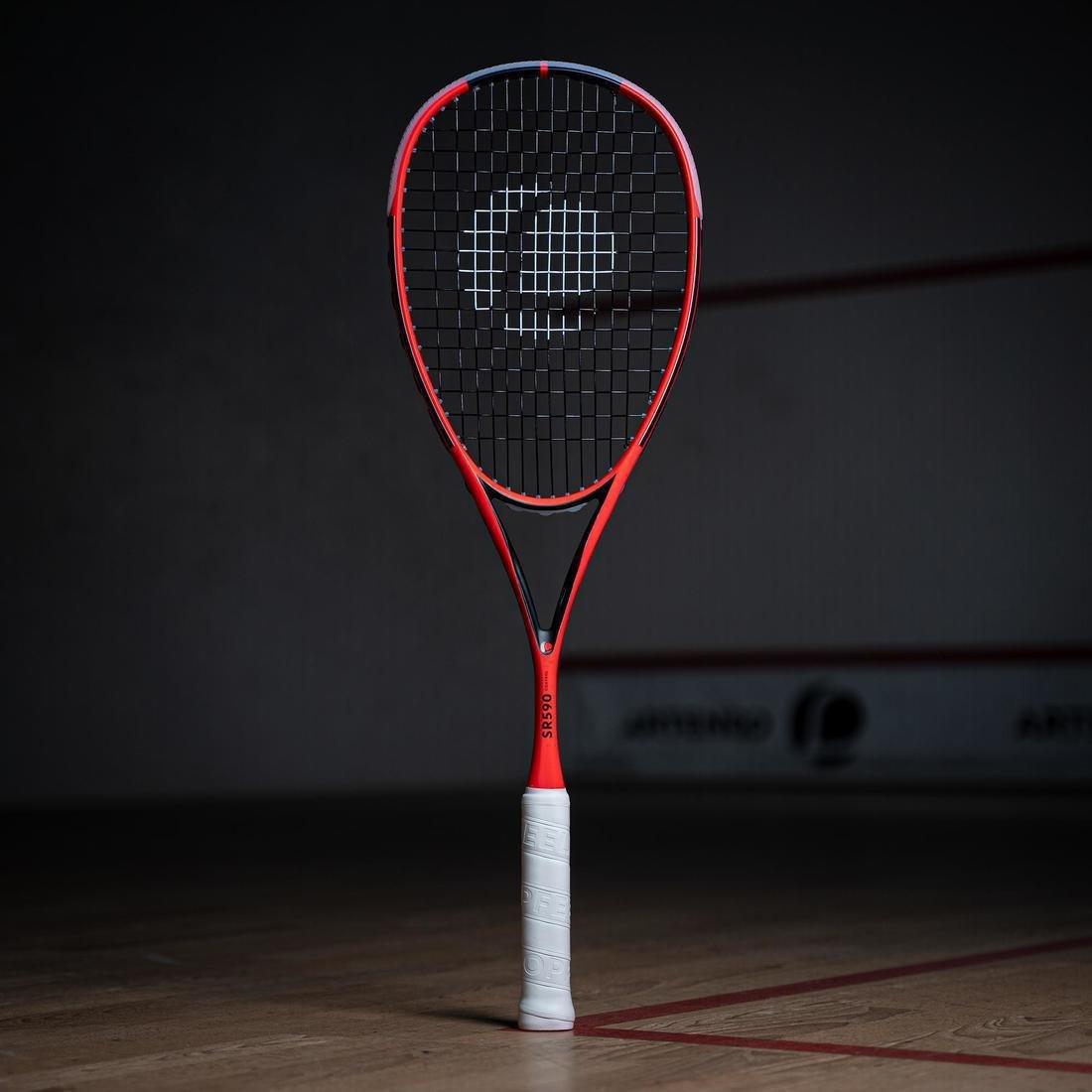 SR 590 Control Squash Racket, Fluo Peach, No Color, large image number 1