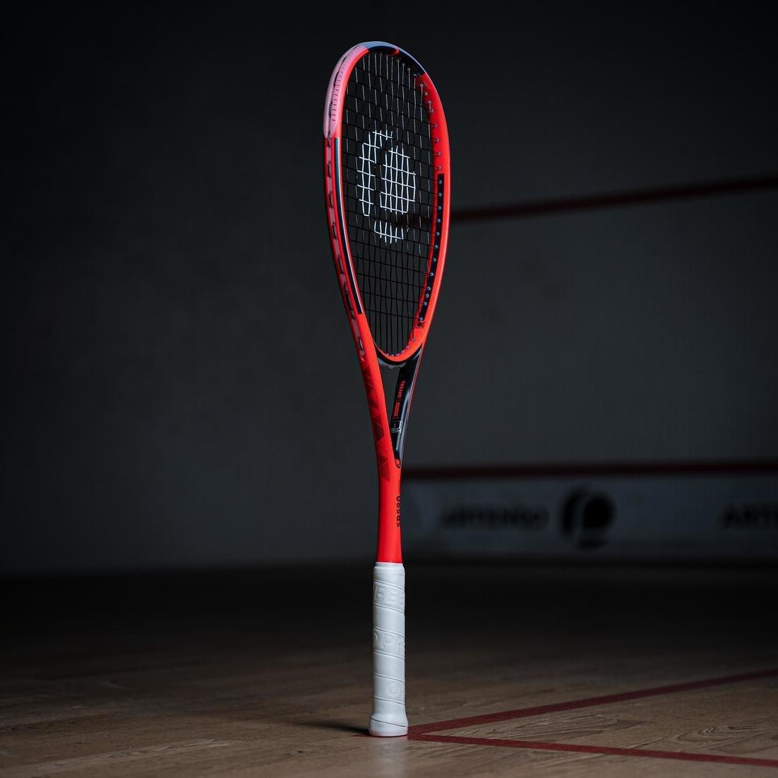 SR 590 Control Squash Racket, Fluo Peach, No Color, large image number 2