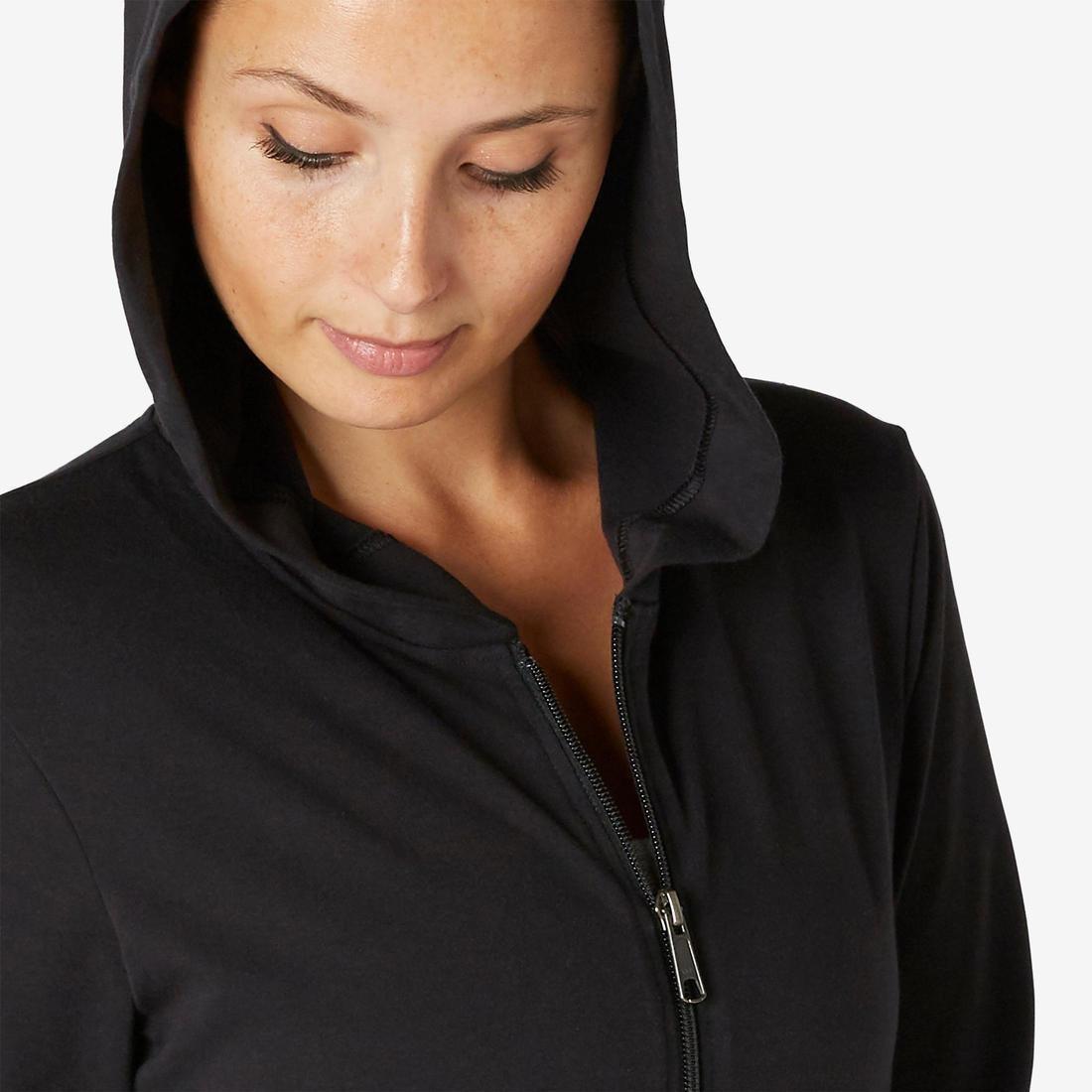 Zippe Fitness Hoodie, Black, No Color, large image number 4
