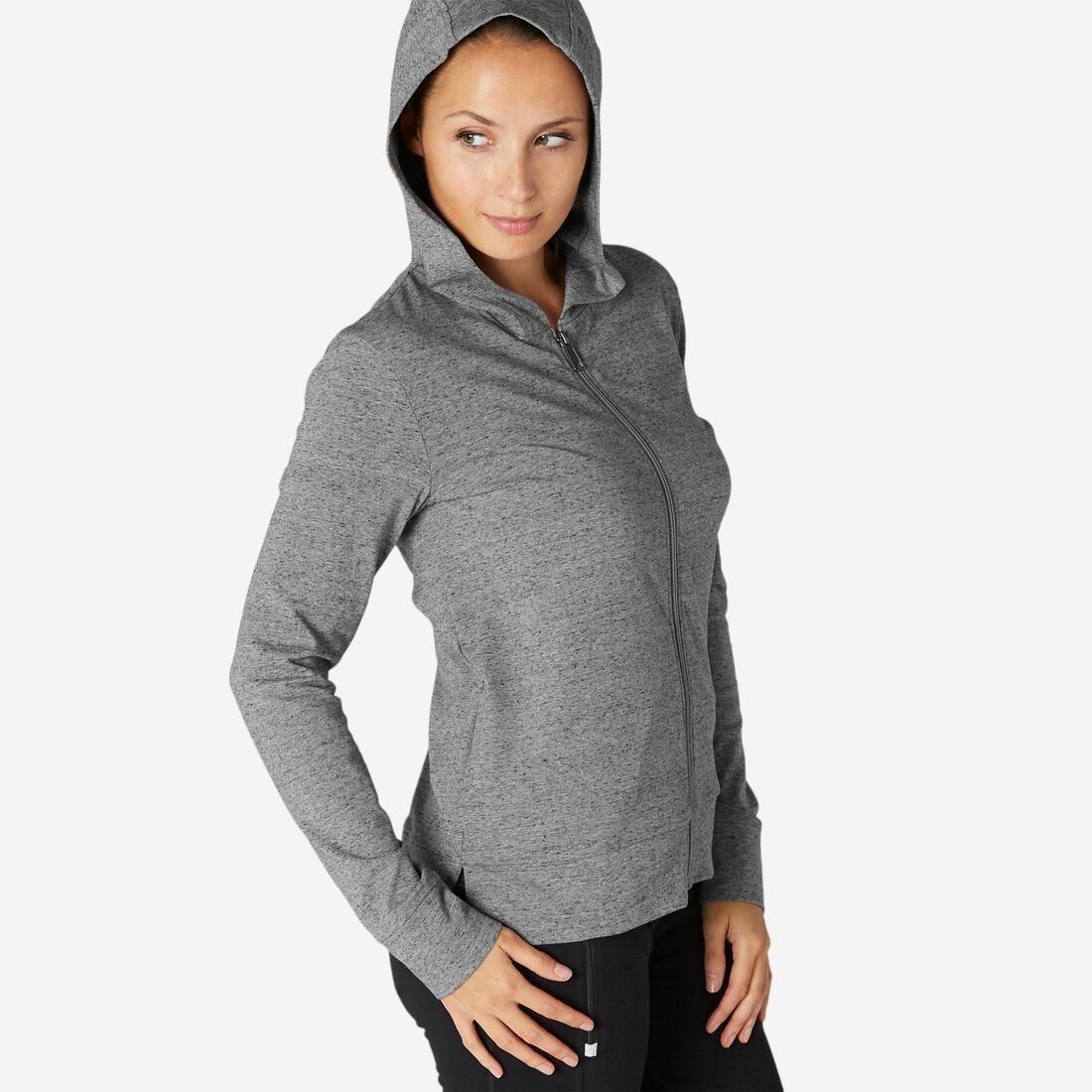 Zippe Fitness Hoodie, Grey, , large image number 0