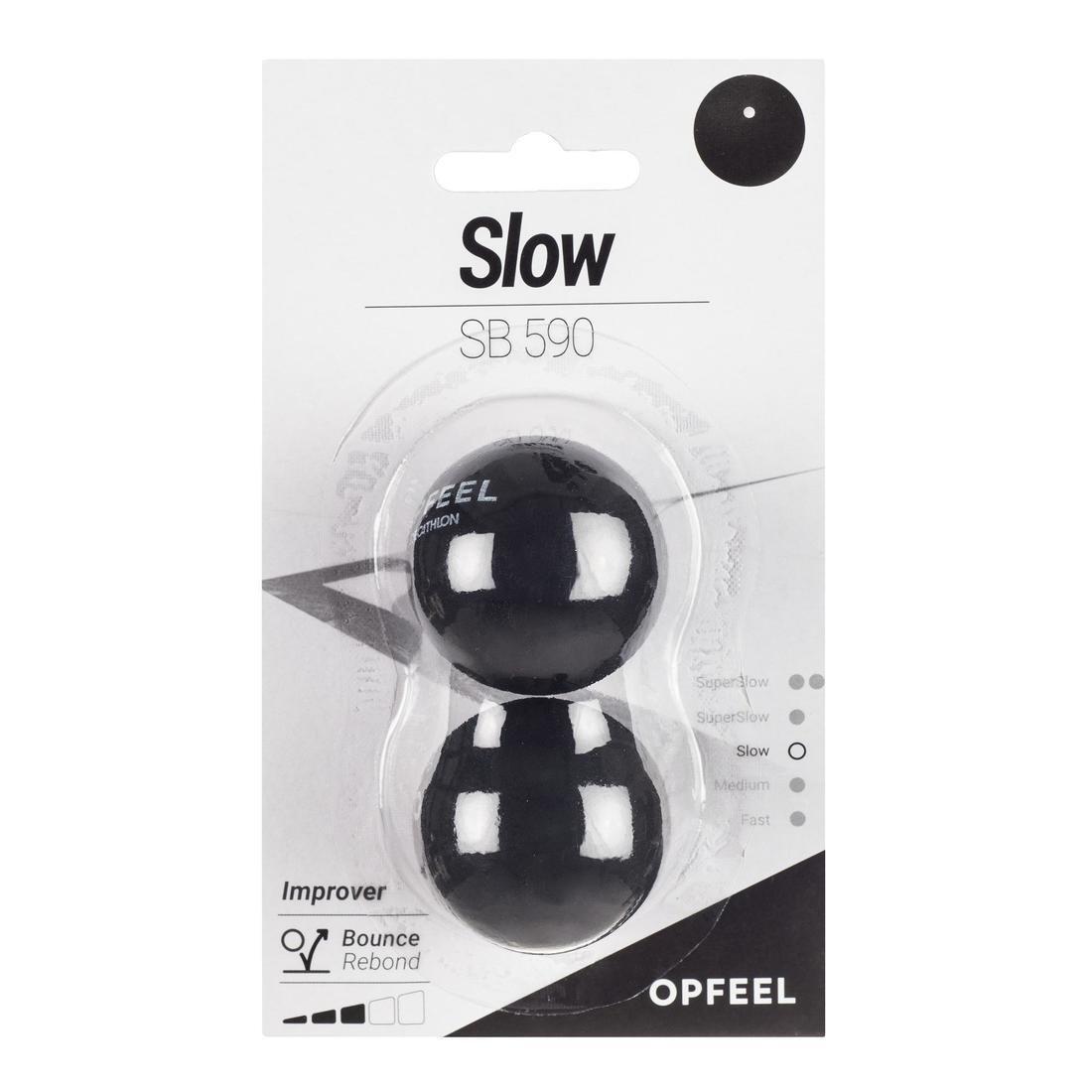 SB 590 Squash Ball Twin-Pack White Dot, No Color, large image number 8