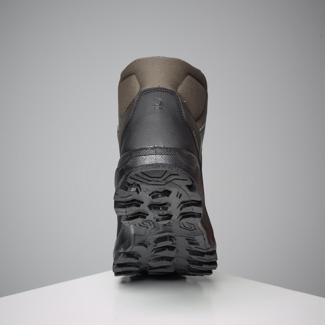 Breathable High-Fitting Leather Hunting Boots - Crosshunt 100 D, Brown, 5401_000, large image number 5