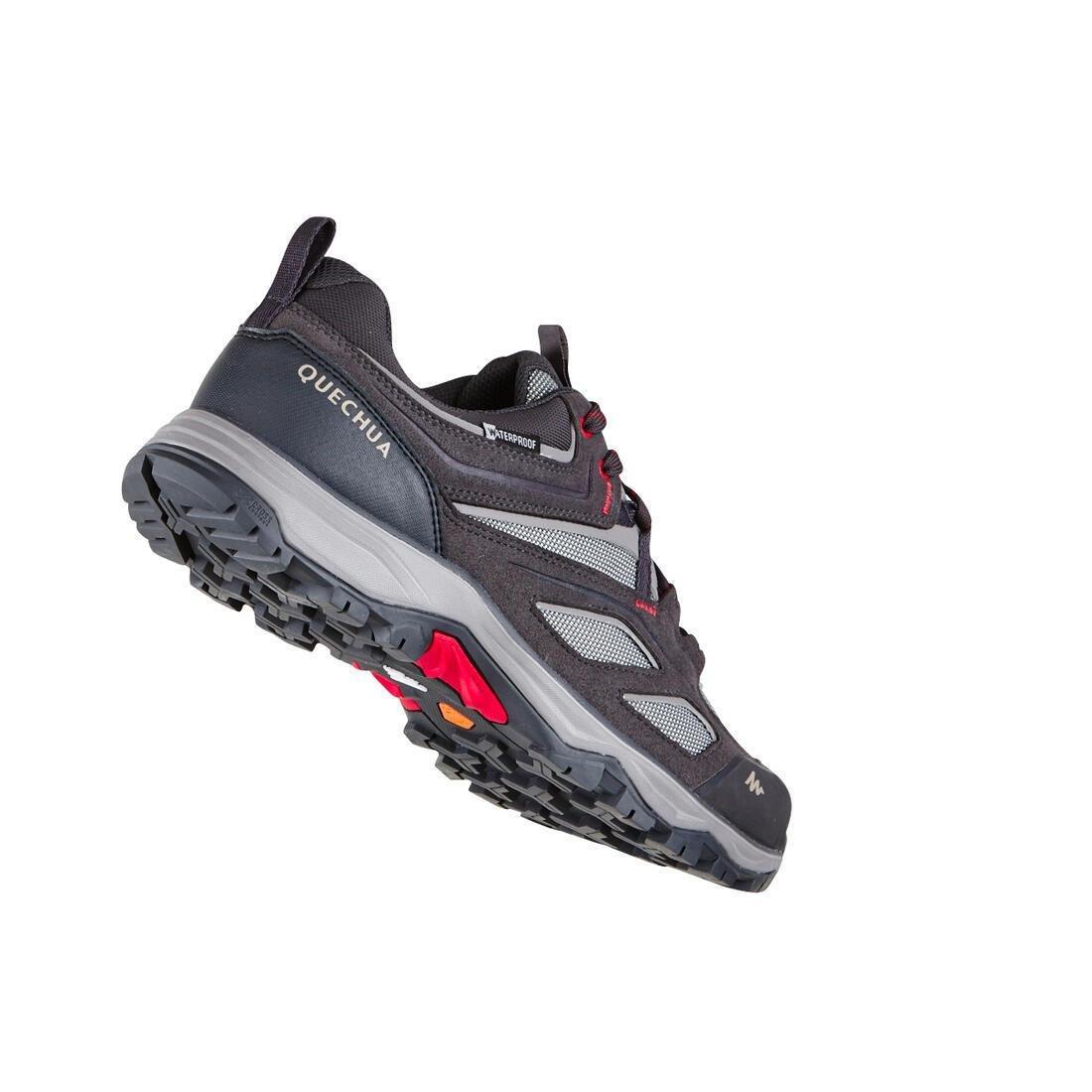 Mens Waterproof Walking Shoes, Carbon Grey, , large image number 8
