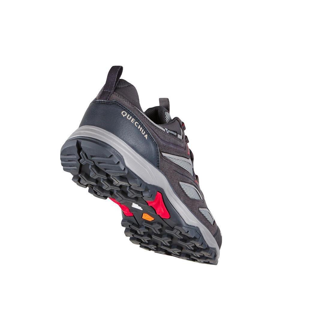 Mens Waterproof Walking Shoes, Carbon Grey, , large image number 9
