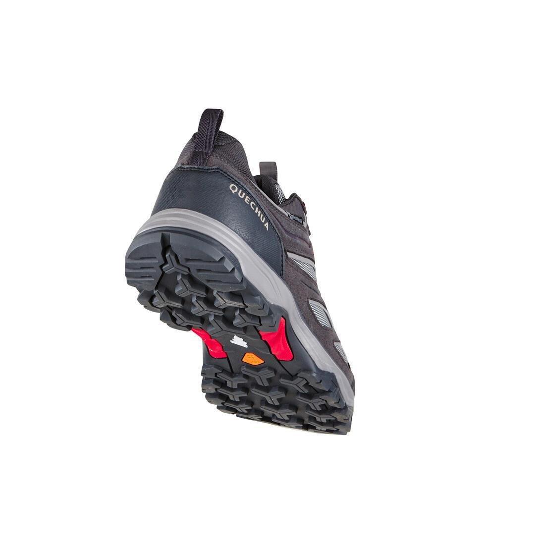 Mens Waterproof Walking Shoes, Carbon Grey, , large image number 10