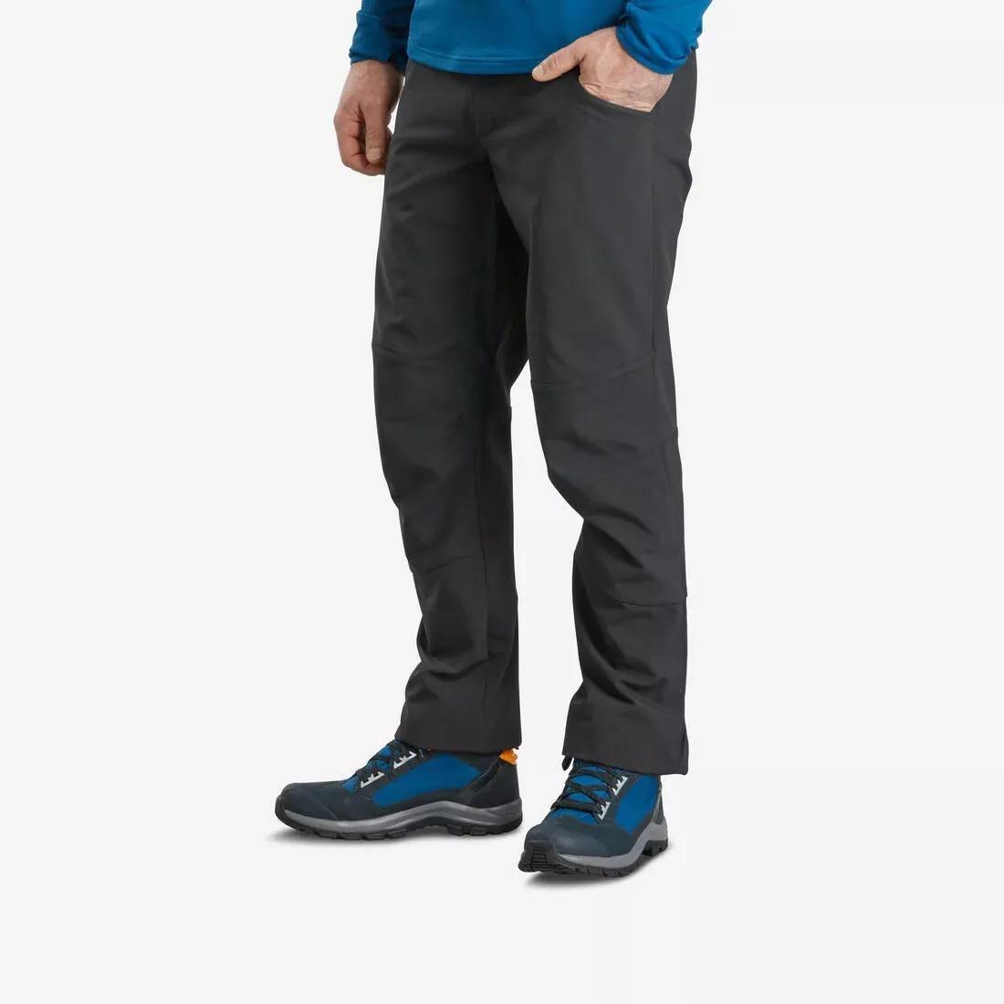 Men Warm Water-Repellent Snow Hiking Trousers Sh100 X-Warm, Grey, No Color, large image number 0