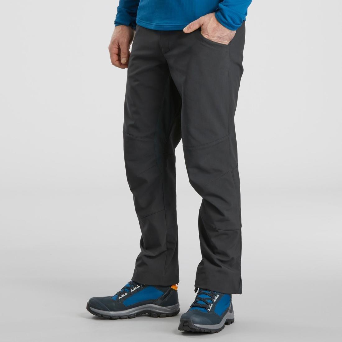 Men Warm Water-Repellent Snow Hiking Trousers Sh100 X-Warm, Grey, No Color, large image number 1