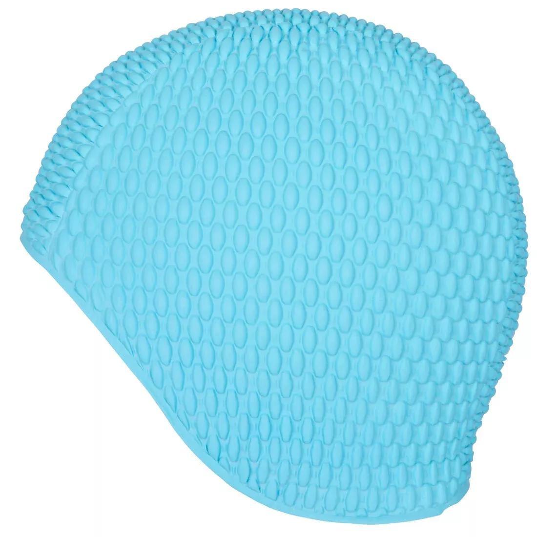 Embossed Swimming Cap, Black, No Color, large image number 9