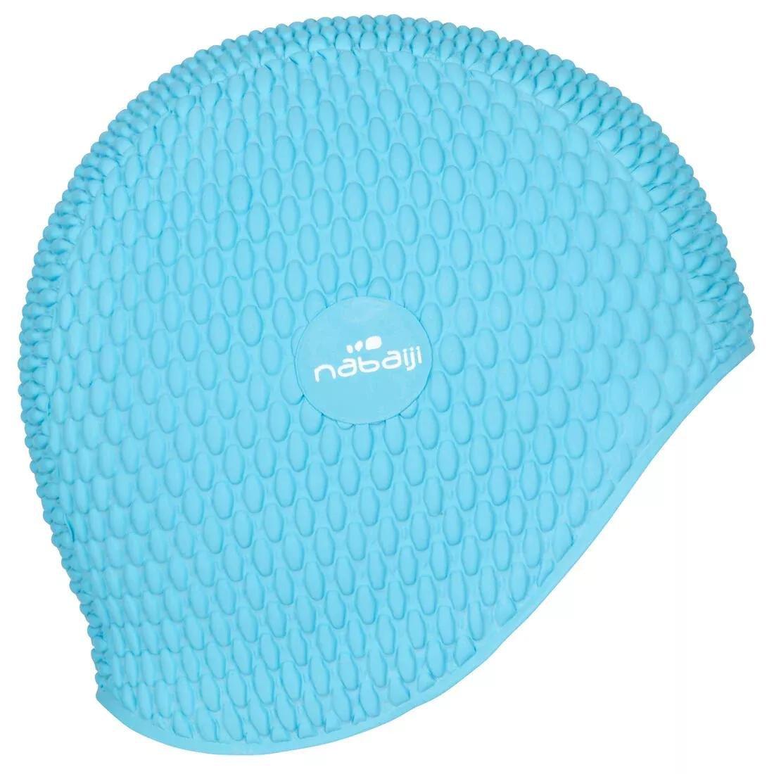 Embossed Swimming Cap, Black, No Color, large image number 10