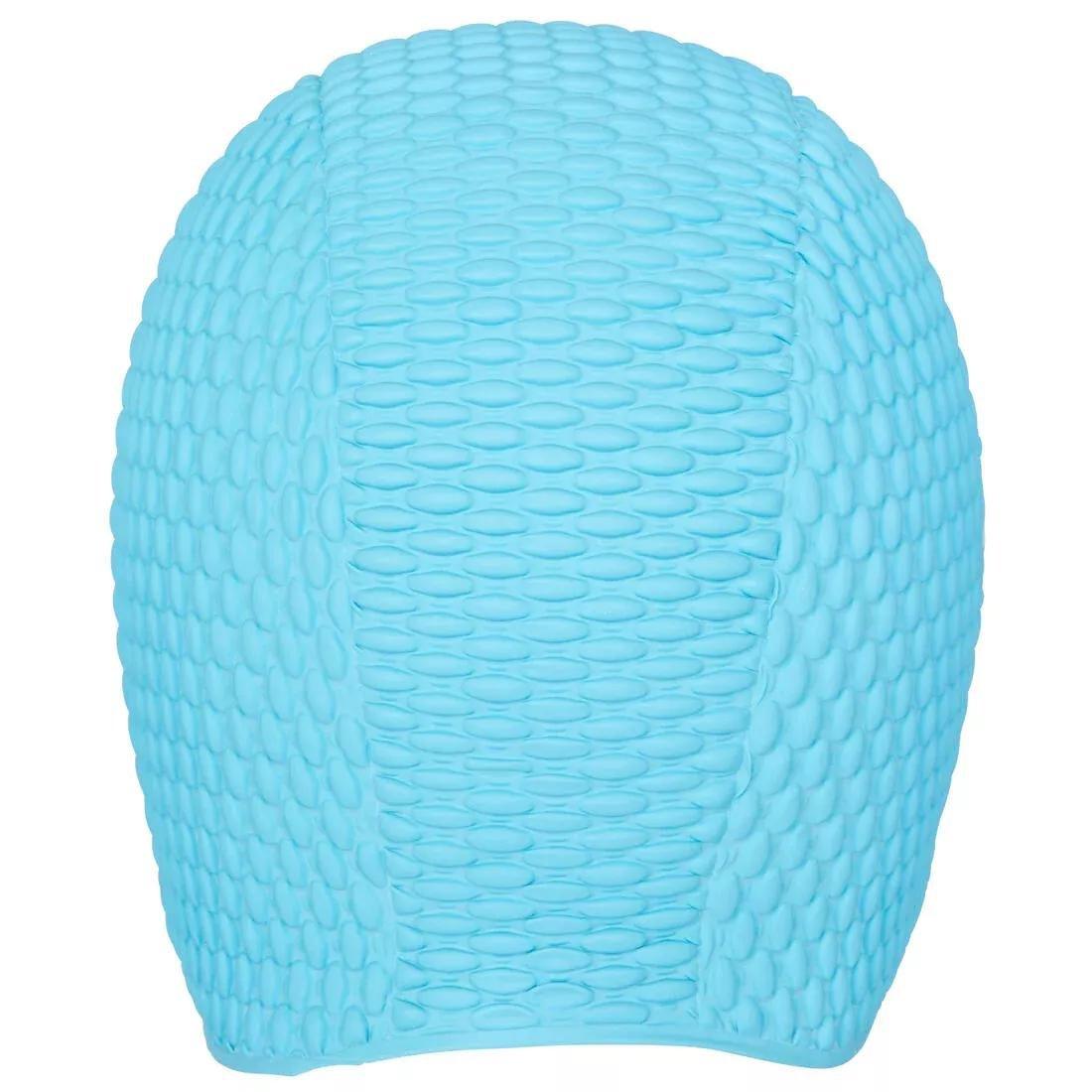 Embossed Swimming Cap, Black, No Color, large image number 12