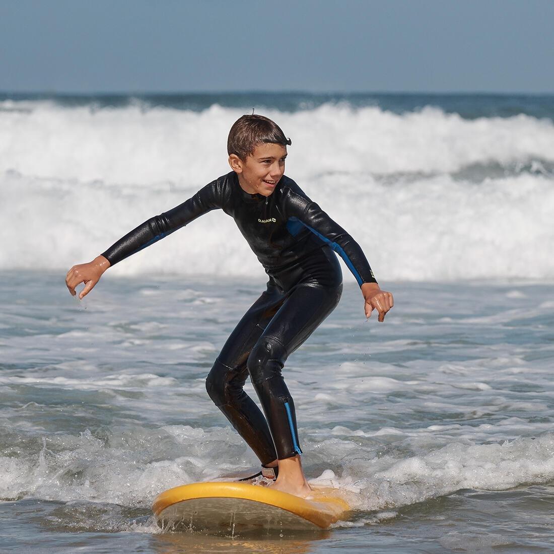 Kids Boys Full Wetsuit - 100 2/2 - Navy, Navy, , large image number 1