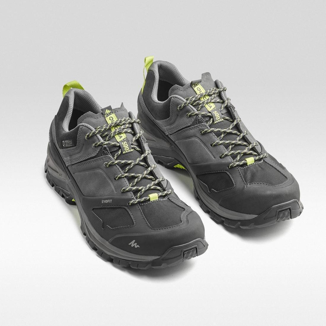 QUECHUA - Mens Waterproof Walking Shoes, Granite