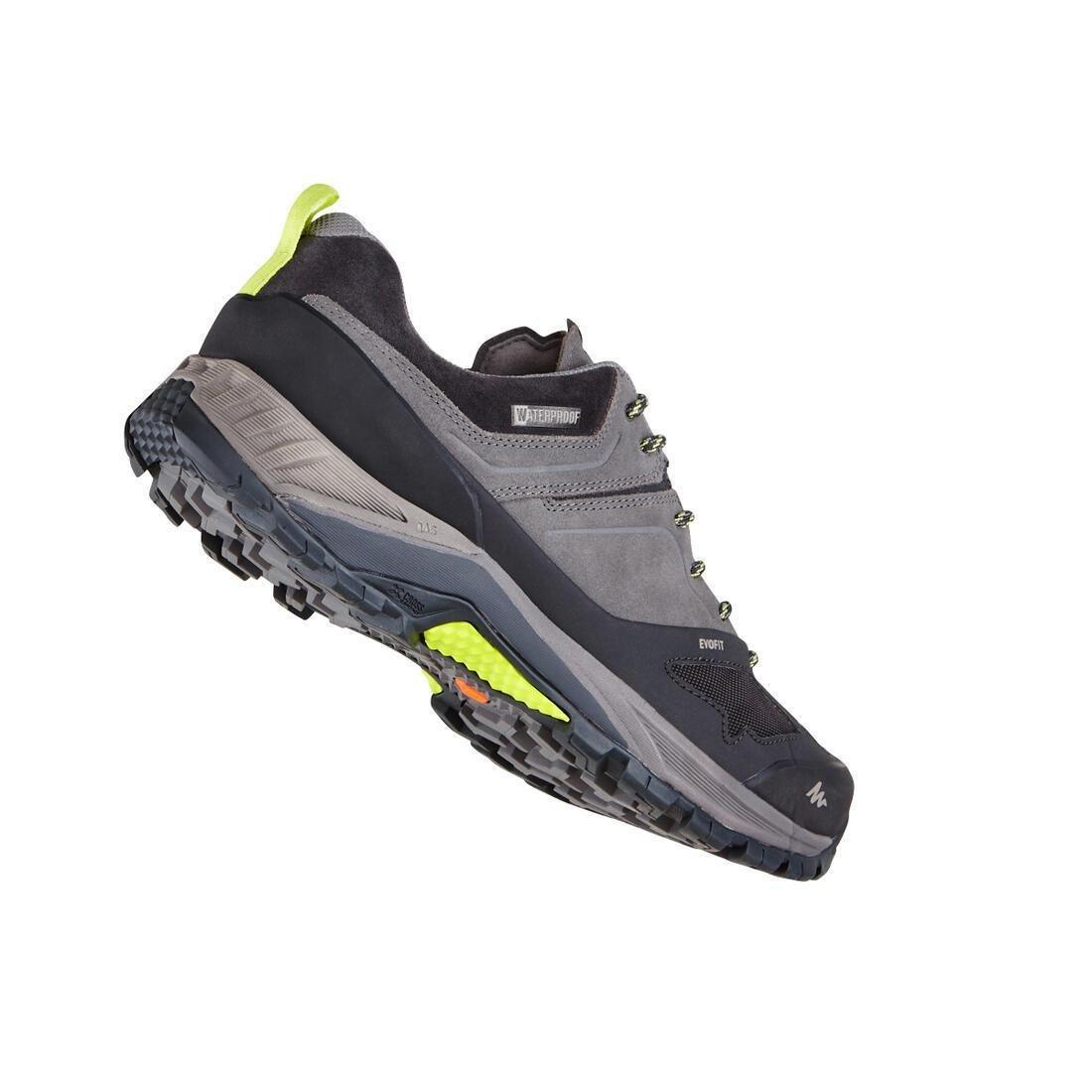 QUECHUA - Mens Waterproof Walking Shoes, Granite