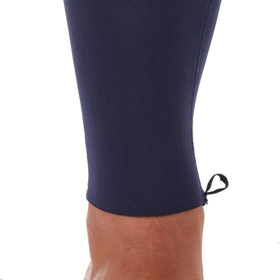 Men Surfing Neoprene Wetsuit - 100, Navy Blue, No Color, large image number 9