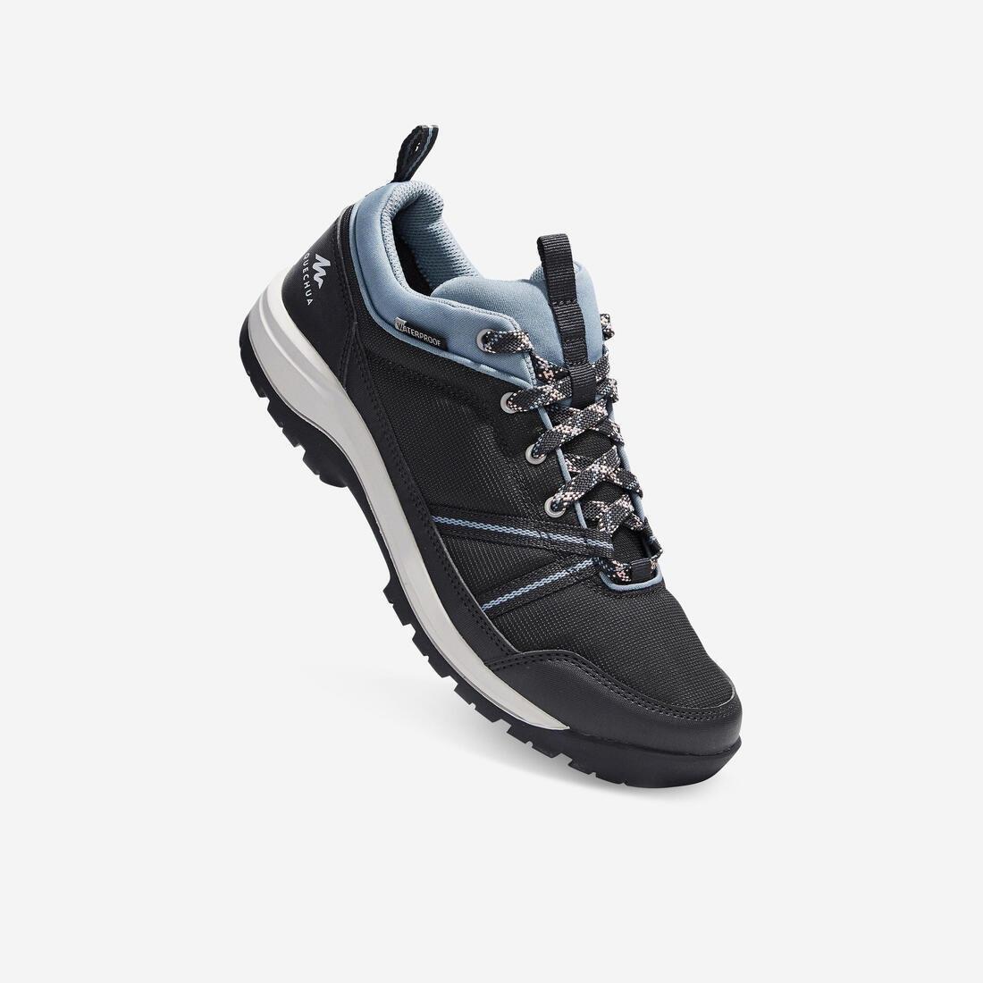 Womens Waterproof Off-Road Hiking Shoes Nh150 Wp, Carbon Grey, , large image number 0