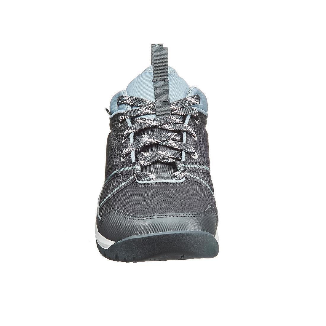 QUECHUA - Womens Waterproof Off-Road Hiking Shoes Nh150 Wp, Carbon Grey