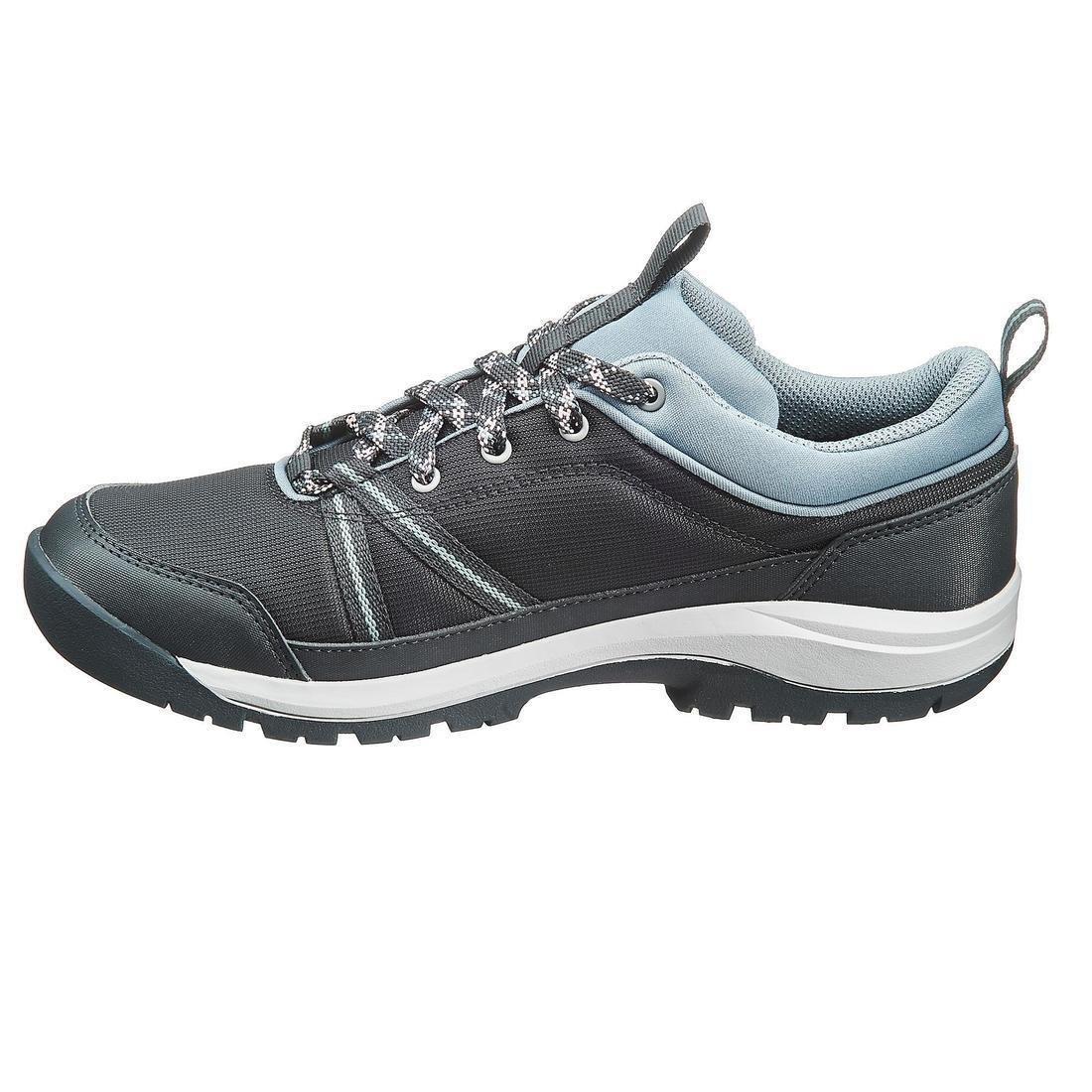 QUECHUA - Womens Waterproof Off-Road Hiking Shoes Nh150 Wp, Carbon Grey