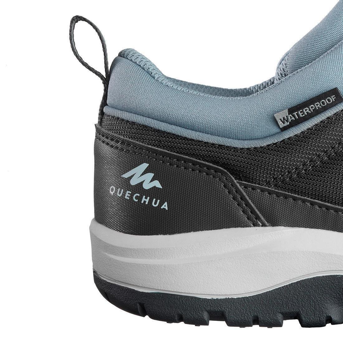 Womens Waterproof Off-Road Hiking Shoes Nh150 Wp, Carbon Grey, , large image number 6