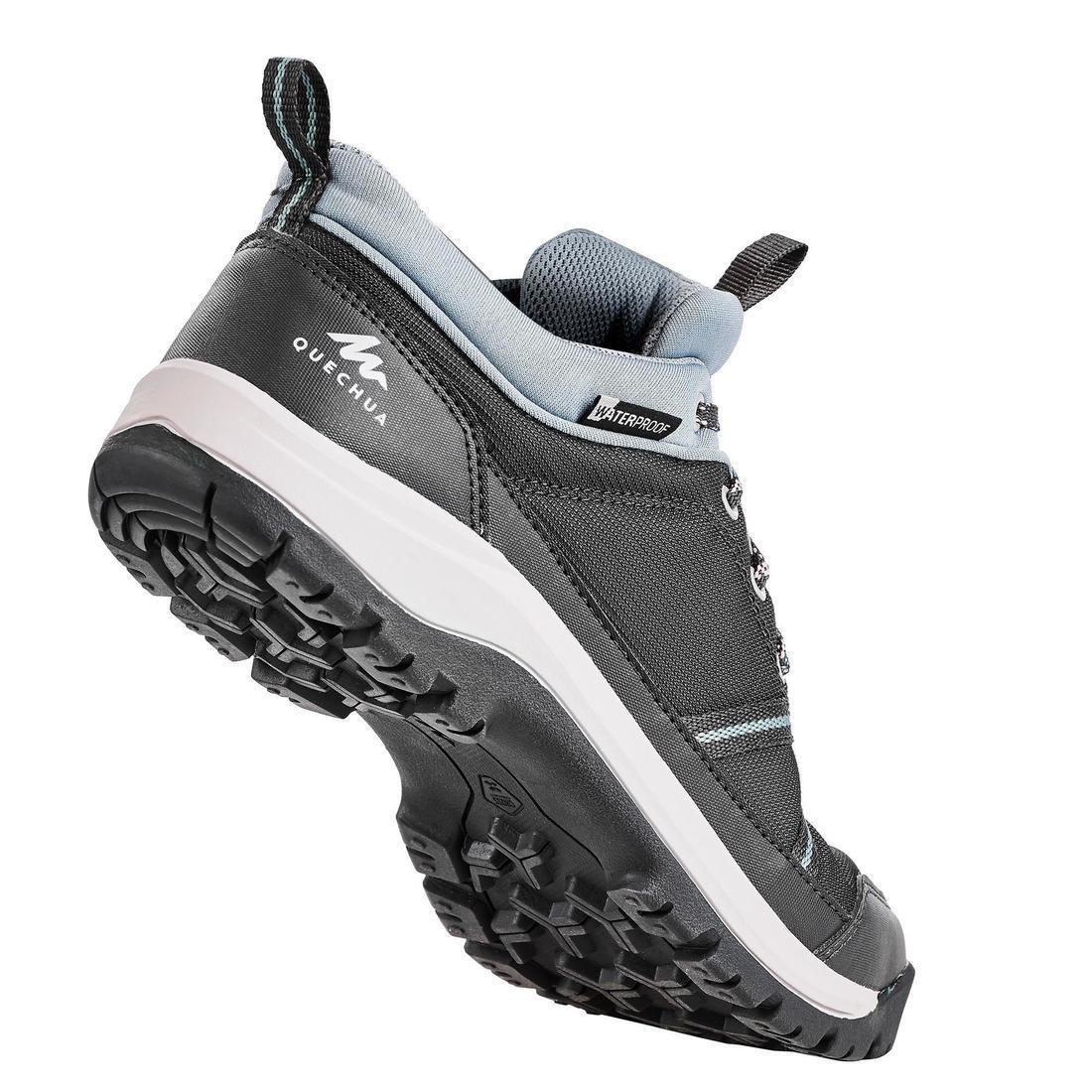 Womens Waterproof Off-Road Hiking Shoes Nh150 Wp, Carbon Grey, , large image number 7