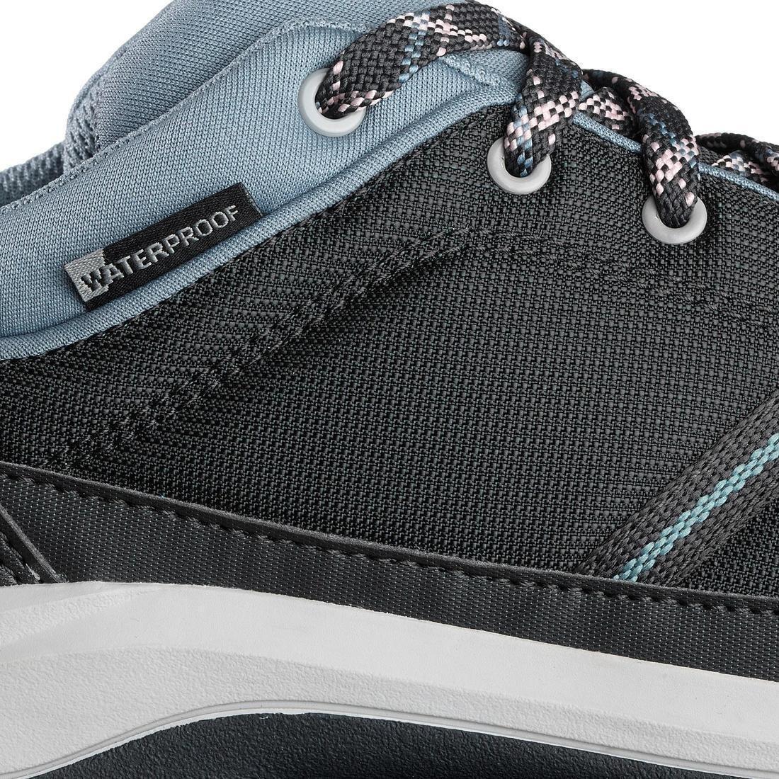 Womens Waterproof Off-Road Hiking Shoes Nh150 Wp, Carbon Grey, , large image number 9
